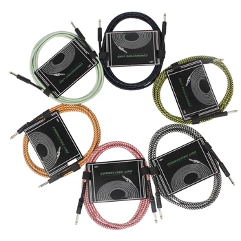 Стерео аудио кабель 6,5 мм Разъемы для Моноинструментального кабеля (от мужчины к мужчине) для гитары, баса, клавишных и микширования звука 448D