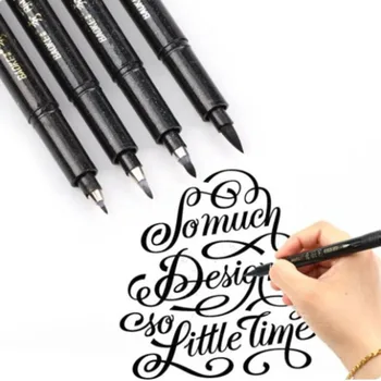 Многоразовые, с многократным добавлением чернил, ручки-маркеры для каллиграфии, кисть без окрашивания ореолом, пластиковая ручка-маркер для рисования, быстрое высыхание