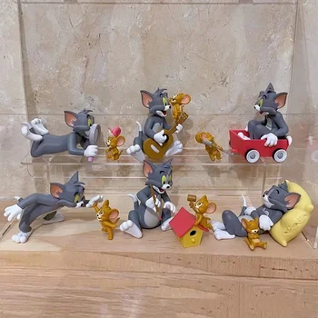 Аутентичная коробка для слепых кошек и мышей, фигурка Тома и Джерри, Фигурка Друга Сладкой мечты, украшения из повседневной жизни, Подарки на день рождения