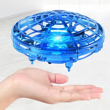 Мини-Радиоуправляемый Дрон UFO с инфракрасным ручным зондированием, Индукционная модель вертолета, Электрический Портативный Квадрокоптер flayaball, игрушки для детей