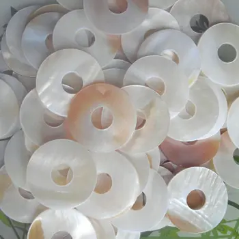10шт натуральных материалов для декоративной инкрустации, круглые заготовки из белой жемчужной раковины 30 мм