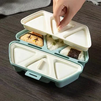 6 Ячеек DIY Треугольная Форма Для Суши Японский Пресс Машина Для Приготовления Рисовых Шариков Bento Box Формы Для Онигири Кухонные Аксессуары Для Bento