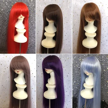 BJD SD 1/3 1/4 1/6 1/8 1/12 парик в древнем стиле с пустыми волосами из высокотемпературного волокна кукольный парик аксессуары для кукол 25 цветов