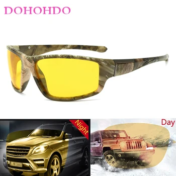 DOHOHDO 2023 Панк-Фотохромные Солнцезащитные очки Мужские Поляризованные Спортивные Очки-хамелеоны Женские Винтажные Очки ночного видения для вождения Uv400