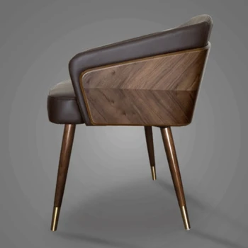 Скандинавский современный обеденный стул, Роскошное акцентное кресло, Высококачественные гостиничные стулья, Удобная домашняя мебель Sillas De Comedor HY50DC