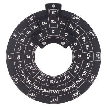 Инструменты Chord Wheel Circle of Fifths Инструмент Wheel Для мелодий Инструмент из круглого алюминиевого сплава Мелодии Инструменты Chord для Нот Аккорды