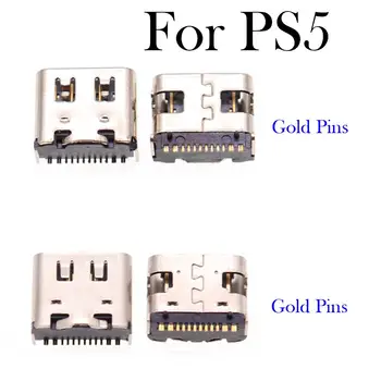 5/10 шт. Сменный Usb-порт для зарядки Type C для игрового контроллера Ps5, ручка для Usb-разъема для зарядки, Запасные части для Ps5