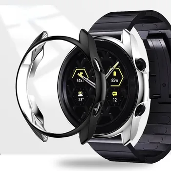 Чехол для Samsung Galaxy Watch 3 45 мм Мягкий Чехол из ТПУ Защитный Бампер для Galaxy 3 Watch 41 мм Рамка Для Смарт-часов Bling Аксессуары