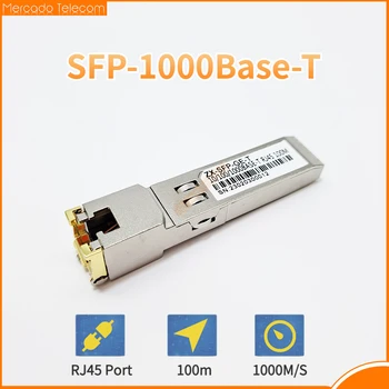 Оптический модуль SFP от 1G SFP до RJ45, медный SFP-модуль 1000BASE-T, совместимый с оптическим коммутатором Cisco Ethernet