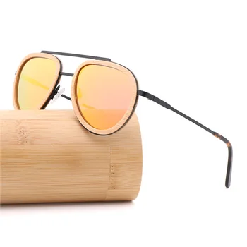 Солнцезащитные очки 2023 для женщин, экологически Чистые солнцезащитные очки из бамбука и дерева, Поляризованные Мужские очки TAC