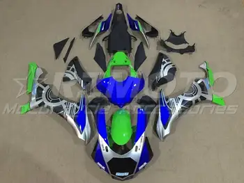 4 Подарка Новый Комплект Обтекателей для мотоциклов ABS, Пригодный Для YAMAHA YZF-R1 2015 2016 2017 2018 15 16 17 18 Комплект кузова Синий Зеленый