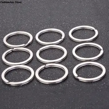 30ШТ DIY Новые модные полированные разъемные кольца для ключей Брелок для ключей с кольцом-петлей для ключей