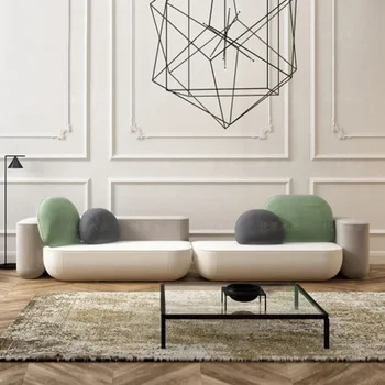 Дизайнерские Диваны для гостиной Nordic Lounge Floor Indoor Европейский Классический Диван Секционная Офисная Мебель для салона мебели для дома