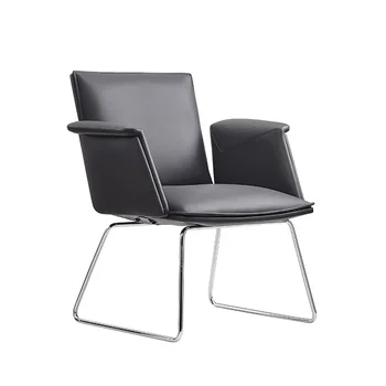 Новая Офисная Мебель Роскошное Вращающееся кресло для руководителей конференций из искусственной кожи Офисное кресло Без колес