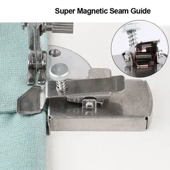 СУПЕРПРОДАЖА, магнитная направляющая для швов, многофункциональная магнитная насадка, устройство для определения краев швейных инструментов, универсальный датчик швейной машины