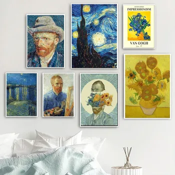 Художественный Плакат Ван Гога, Настенные Панно Для Гостиной, Осенний Декор