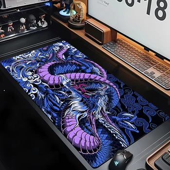 900x400mm Mausepad Компании Japanese Art Dragon Game Офисный Коврик Для Мыши Аксессуары Для Игровой Комнаты Настольный Коврик Для Ноутбука Коврики Для Клавиатуры XXL