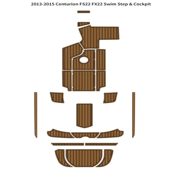 2013-2015 Centurion FS22 FX22 Плавательная платформа Кокпит Коврик для лодки EVA Коврик для пола из тикового дерева