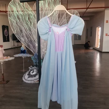 Горячая распродажа, индивидуальный размер, индивидуальный цвет, детская одежда для выступлений на сцене для девочек, современные костюмы для лирического балета