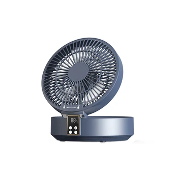 Беспроводной вентилятор охлаждения циркулирующего воздуха со светодиодной подсветкой, с дистанционным управлением, Складной электрический настенный вентилятор, настольный вентилятор