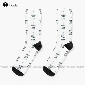 Лучшие носки для игры в Бинго Мужские черные Носки для экипажа Персонализированные Пользовательские Носки Унисекс для взрослых подростков и молодежи с цифровой печатью 360 ° Новинка моды