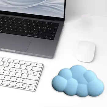 Силиконовый коврик для мыши Эргономичная накладка для запястий Cloud, нескользящая силиконовая подставка для облегчения боли при офисной работе, компьютерных играх