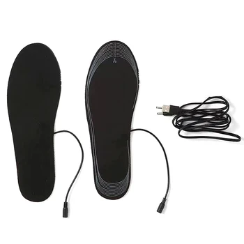 Стельки для обуви с USB-подогревом, электрическая грелка для ног, грелка для носков, Зимние виды спорта на открытом воздухе, греющая стелька, Зимняя теплая подушка