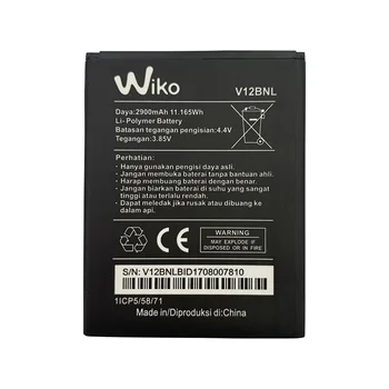 100% Оригинальный аккумулятор емкостью 2900 мАч для Wiko Harry 2 Harry2 V12BNL Замена аккумуляторов для телефона Bateria
