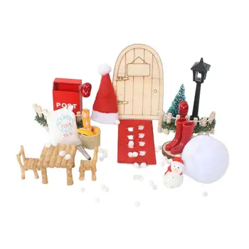 Аксессуары для рождественского миниатюрного кукольного домика, Снеговик для Рождественского фестиваля