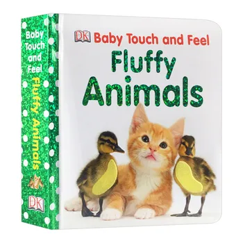 DK, Baby Touch and Feel Пушистые животные, Детские книжки для детей от 1 года 2 до 3 лет, Английская книжка с картинками, 9781409376019