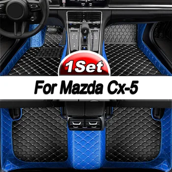 Ковры Для Mazda CX-5 cx5 MK2 2023 2022 2021 2020 2019 2018 2017 Автомобильные Коврики Для Интерьера На Заказ, Ковровые Водонепроницаемые Чехлы