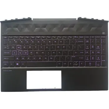 Новая Клавиатура для ноутбука HP Pavilion 15-DK 15T-DK TPN-C141 с Подставкой для рук, Верхней Крышкой С подсветкой L57596-001