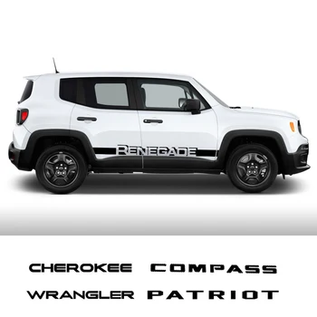 Наклейки На Боковую Юбку Двери Автомобиля Для Jeep Renegade Cherokee Wrangler Patriot Compass Виниловый Стиль Декора, Наклейка Для Автотюнинга, Аксессуары