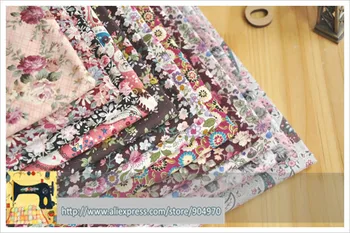 12шт 24x24 Красочная Фиолетовая коллекция Лоскутной ткани домашний Текстиль Хлопчатобумажная Поплиновая ткань для шитья 100% хлопчатобумажной ткани метр