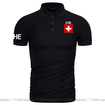 Швейцарская Конфедерация Switzerland CHE CH Confoederatio Helvetica рубашки поло мужские с коротким рукавом белые бренды с принтом для страны 20