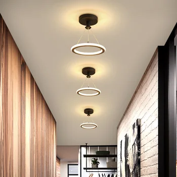 Лампа для коридора в скандинавском стиле, простая и современная входная веранда, светодиодная лампа для балкона, потолочный светильник для домашнего освещения в гостиной, спальне