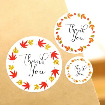Этикетка с благодарственной гирляндой из листьев, наклейка для свадебного сувенира - цветочные этикетки для свадебных сувениров, печати для конвертов