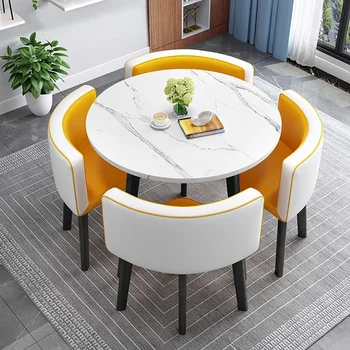 Белый обеденный стол, экономящий пространство, дешевый обеденный стол для прихожей, ресторана, небольших квартир, мебели для гостиной Mesas De Jantar