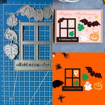 Металлические режущие штампы Lucky Goddess Набор для Хэллоуина, Фотоальбом для скрапбукинга, декоративное тиснение, бумажные открытки, поделки