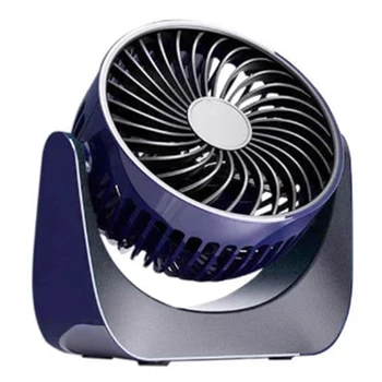 Портативный вентилятор, охлаждающий настольный вентилятор с 3 скоростями вращения на 360, Бесшумный Электрический Мощный Мини-настольный вентилятор Для спальни/дома/офиса