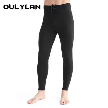 Oulylan, длинные брюки для дайвинга, теплый гидрокостюм, черные брюки из неопрена 1,5 мм, серфинг, подводное плавание с маской и трубкой.