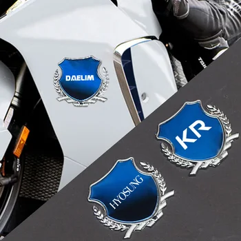 3D Металлический Скутер Пшеничные Колосья Наклейка Мотоциклетные Наклейки Боковая Эмблема Декор Для Daelim Hyosung GT125 GD250N Exiv Naza N5 KR Motors