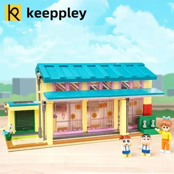 keeppley Crayon Shin-chan строительные блоки Futaba Модель детского сада в сборе классические аниме детские игрушки подарок мальчику на день рождения