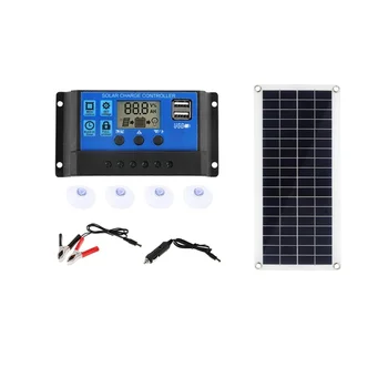 15 Вт Солнечная панель 12-18 В Солнечная батарея Солнечная панель для телефона RV Автомобильное зарядное устройство для MP3-плеера Наружный аккумулятор A