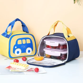 Мультяшная сумка для ланча для детей, женская изолированная термосумка, сумка-холодильник, переносной ланч-бокс, Водонепроницаемая сумка для хранения продуктов Loncheras 2022