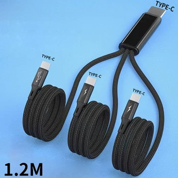 USB-кабель 3в1 Быстрое Зарядное Устройство Зарядный Кабель для телефона Micro USB Type C Для Xiaomi Redmi Mi 9T Note 11 10T 10S 10 9S 9C Huawei P4