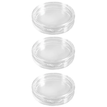 30 Шт Маленькие Круглые Прозрачные Пластиковые Капсулы для монет Коробка 22 мм
