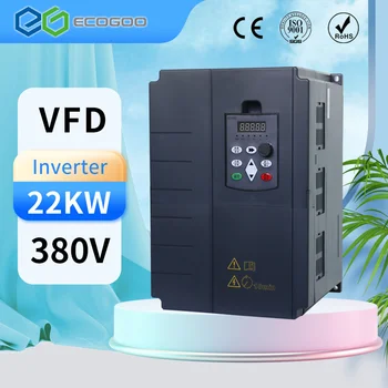 Преобразователь частоты переменного Тока мощностью 22 кВт 30 л.с. мощностью 380 В VFD с Трехфазным Входом и 3-Фазным Выходом Управляет Преобразователем частоты