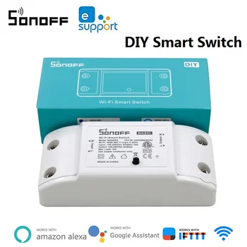 SONOFF BasicR2 WiFi Smart Switch Беспроводной Модуль Реле DIY Через приложение Ewelink Беспроводной Пульт Дистанционного Управления Работает С Alexa Google Home