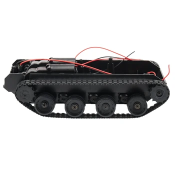 Радиоуправляемый танк Умный Робот Комплект шасси автоцистерны с резиновым гусеничным ходом для Arduino 130 Мотор Робот-игрушка своими руками для детей